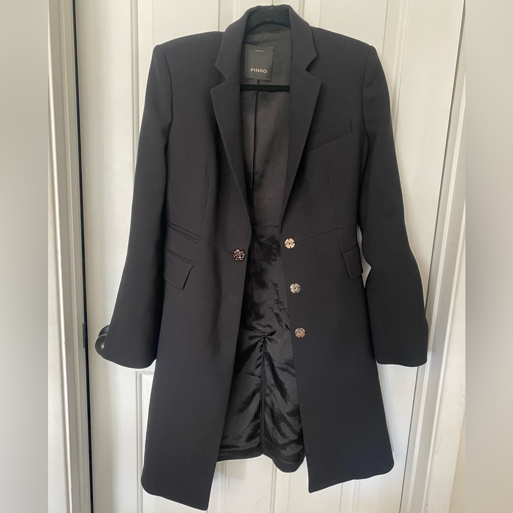 Structured Shoulder Pinko Blazer Dress